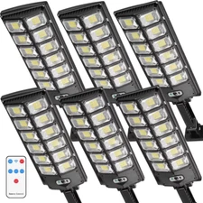 Commercial 1000000LM LED Outdoor Dusk to Dawn Solar Street Light Road Area Lamp