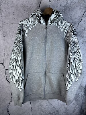 Vintage Ed Hardy and affliction style Skull Wings Hoodie | eBay