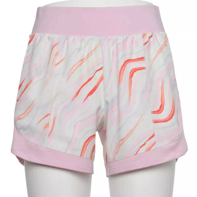 NEW Tek Gear XXL Shorts Pink White Print Athletic Pockets Athleisure Active