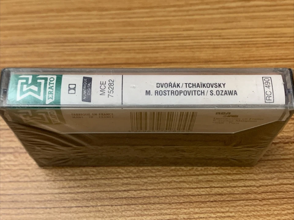 Dvorak / Tchaikovsky ERATO Cassette Tape (MCE 75282) - Image 2 of 3