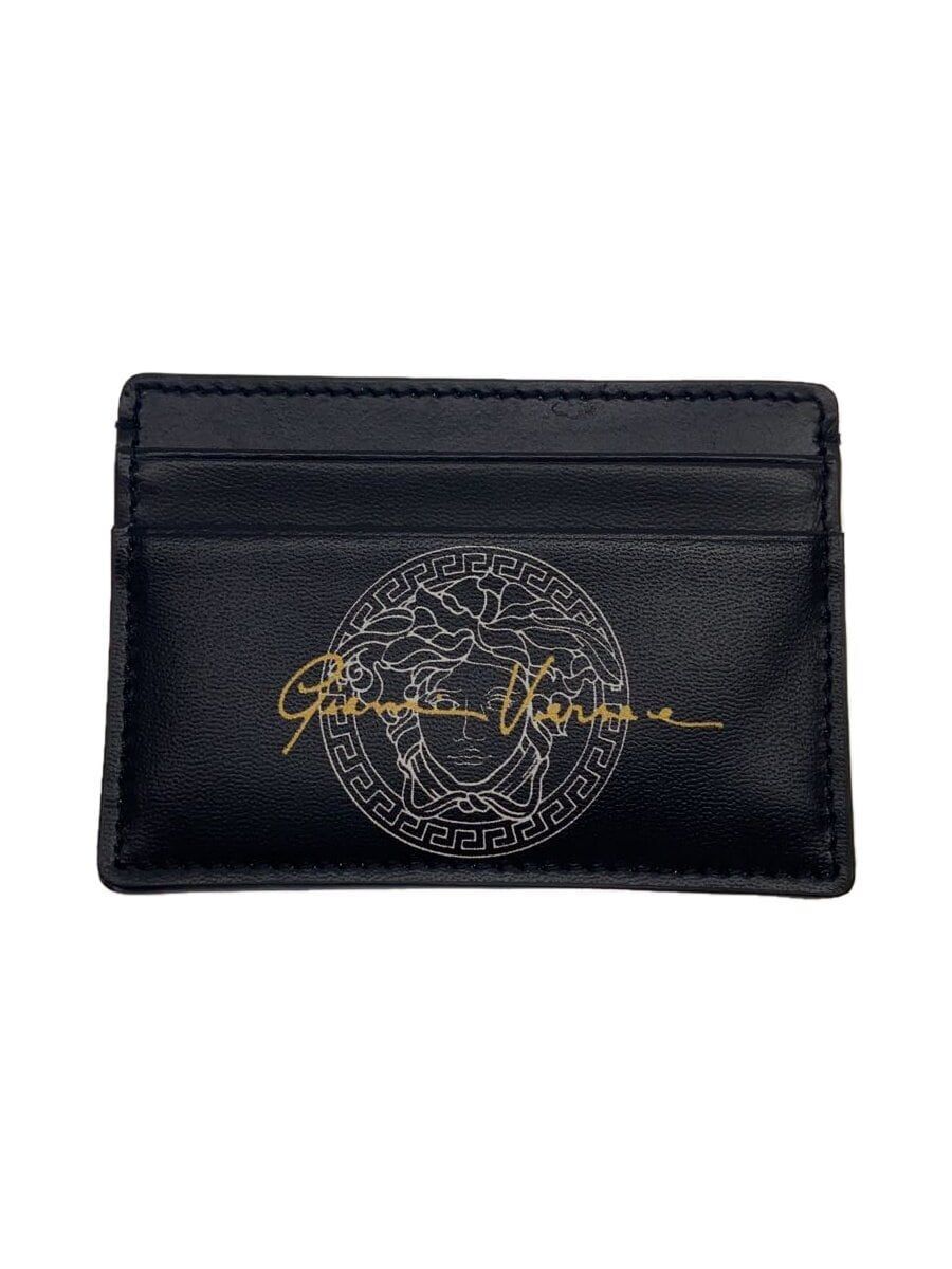 VERSACE MEDUSA Black MENS CARD CASE WITH BOX Used | eBay