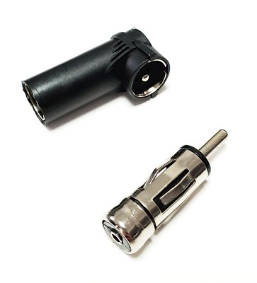 Kfz Auto-Radio Adapter DIN-Kupplung ISO-Stecker + Winkeladapter