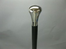 Antique Style Silver Brass Vintage Designer Handle Walking Wooden Stick Cane New