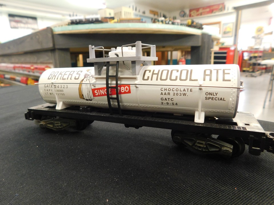 AMERICAN FLYER BAKERS CHOCOLATE TANK CAR eBay