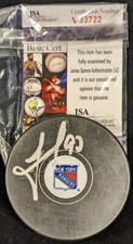 VLADISLAV NAMESTNIKOV SIGNED HOCKEY PUCK WITH JSA CERTIFICATE OF AUTHENTICITY