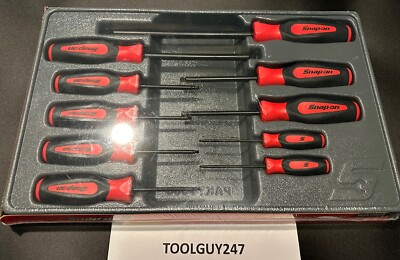 アイアンセット 10本セット 赤色グリップ SNAP ON TOOL SGAB1000BR RED 10pc SAE Ball Hex Instinct Screwdriver