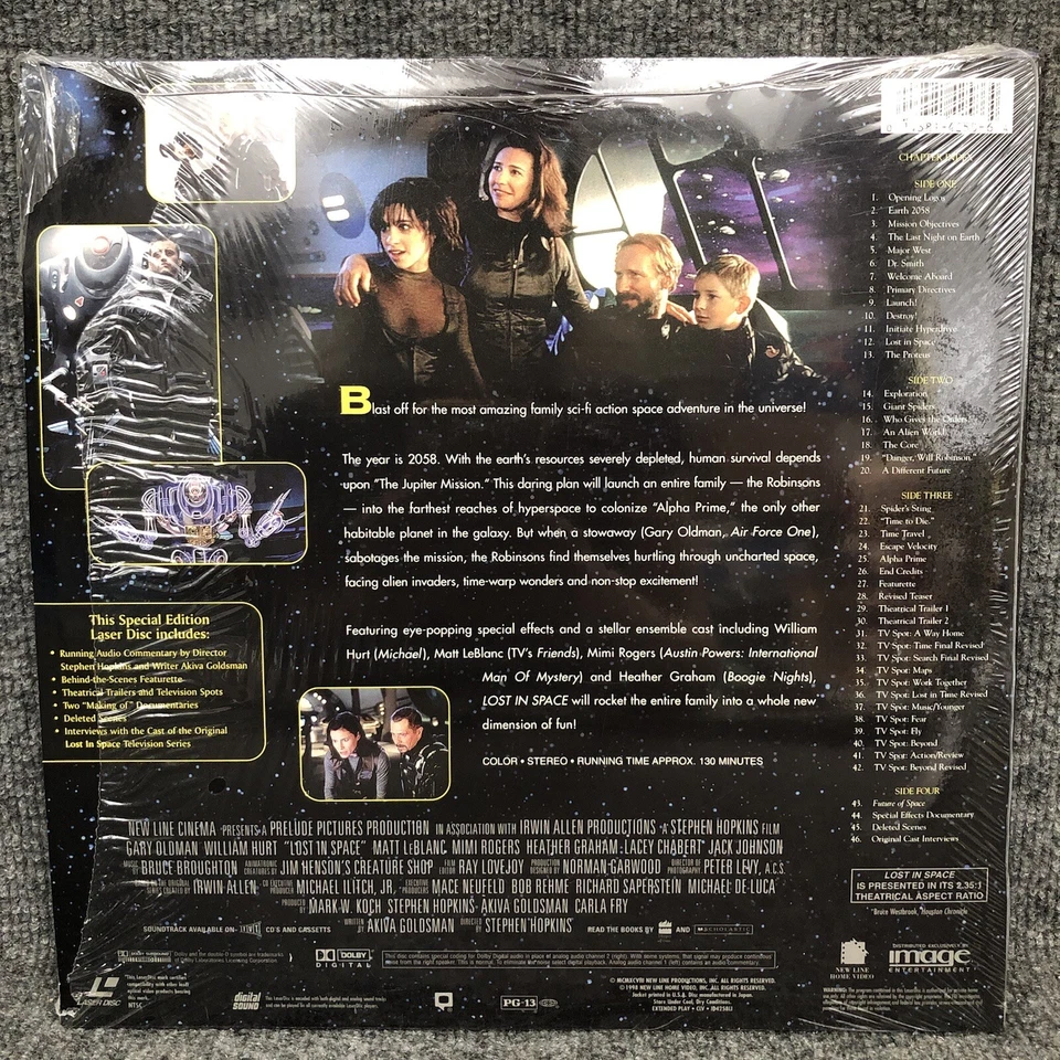 Lost In Space 12” Laserdisc Widescreen Special Edition - William Hurt In EUC - Image 2 of 3