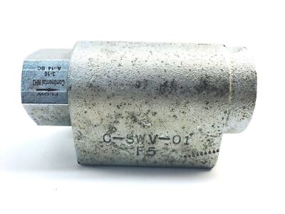 Continental 1-1/4'' NH3 Back Check Valve  Full Port Swing Style A-14BC