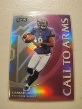 2020 Panini Playoff Football LAMAR JACKSON Call To Arms Pink Prizm Ravens
