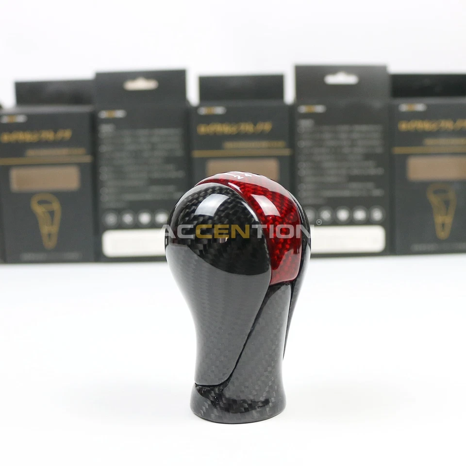 Perilla de cambio de marchas 6S MT de fibra de carbono real completa para Nissan 370Z 2009-2019 Foto 3 de 4
