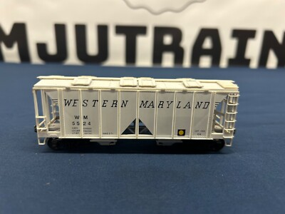 #ad Bowser HO Western Maryland #5524 70 Ton 2 Bay Hopper Car 55651 NO BOX $19.99
