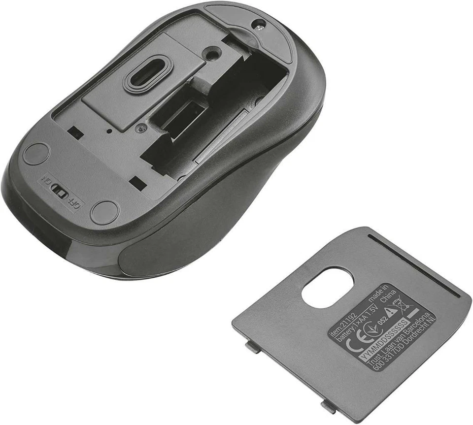 Trust Zelo Optical Wireless USB Silent Mouse Adjustable DPI 1000 - 2400 - Image 4 of 4