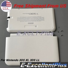 Top  Bottom Cover Housing Shell Case For Nintendo 3DS XL 3DS LL Console White