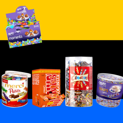 Chocolate till 4kg  Milka, Tony's Chocolonely, Toblerone, Celebrations, Merci