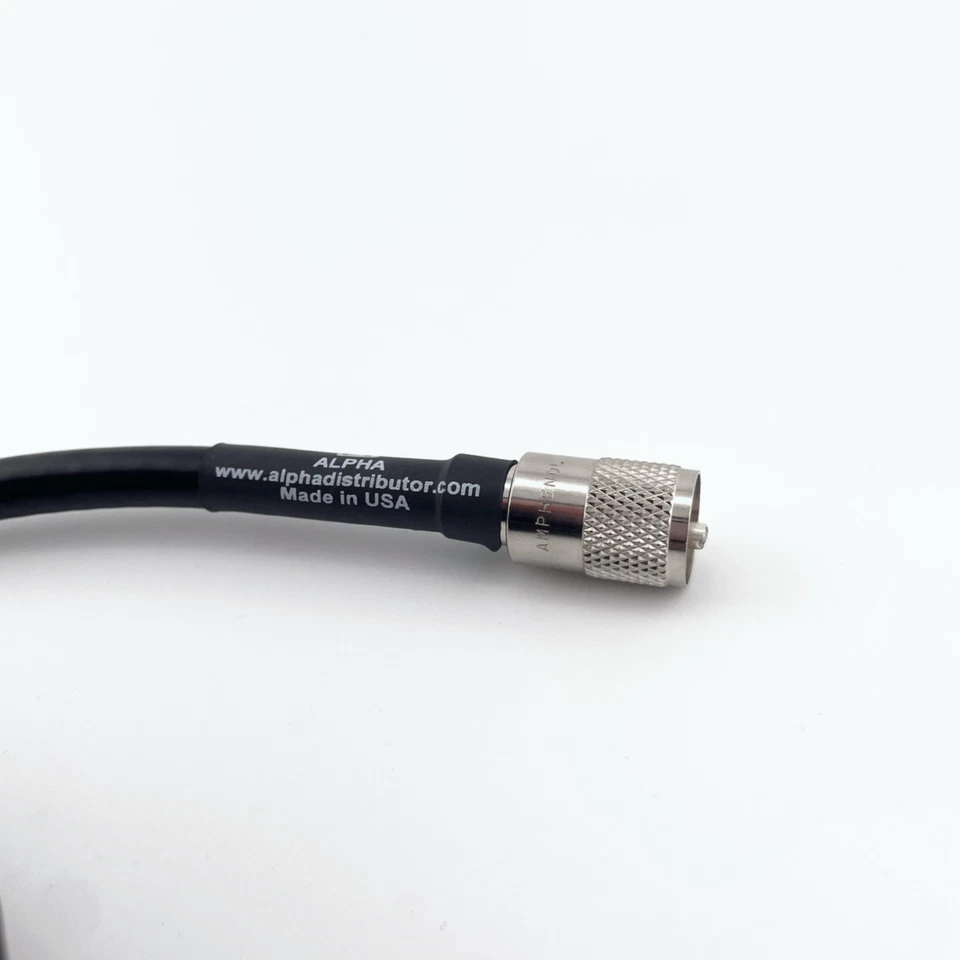 ALPHA - 75ft RG8u RG8 Coax Cable with AMPHENOL PL259s attached - Image 2 of 4