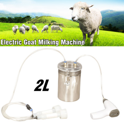 2L Portable Electric Milking Machine Potable USB Farm Sheep Goat Pump ...