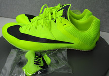 Nike Zoom Rival Sprint Volt Yellow Black Track  Field Spikes Shoes Mens Sz 13