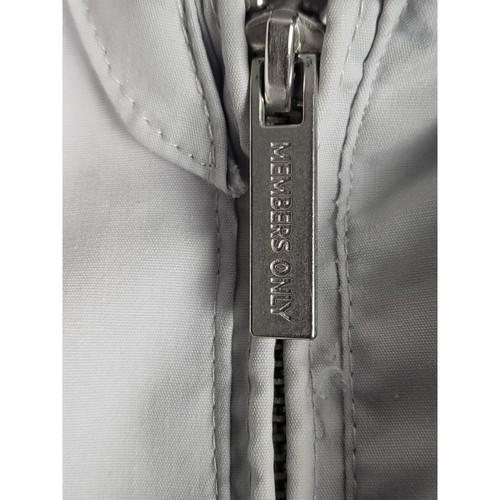 Giacca leggera solo membri full zip casual grigia bomber jacket grande - Foto 9 di 11