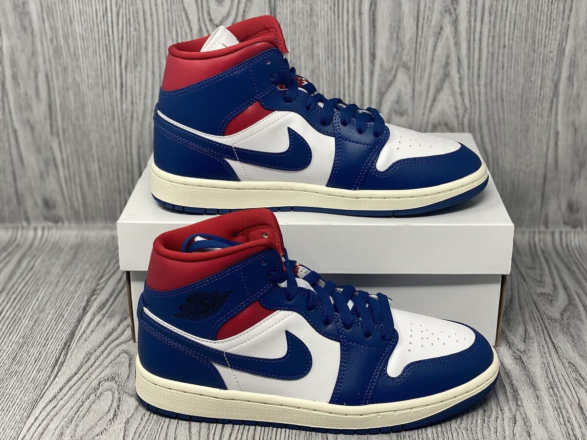 Nike Air Jordan 1 Mid USA Red White Blue Sneakers BQ6472-146 Nike Air Jordan 1 Mid USA Red White Blue Sneakers BQ6472-146