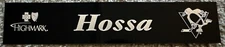 Marian Hossa Pittsburgh Penguins Game Used Locker Room Nameplate - Team LOA 🔥