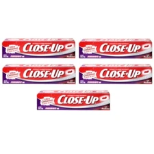 5 Pack Close Up Toothpaste Gel Freshening Red 6 Oz Each