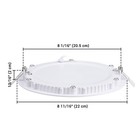 10x 18W LED Recessed Ceiling Panel Light Bulb Round Lighting Fixture Cool White — photo 7