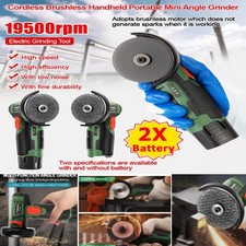 Mini Cordless Angle Grinder Polishing and Cutting Machine+2Battery+Charger 12V