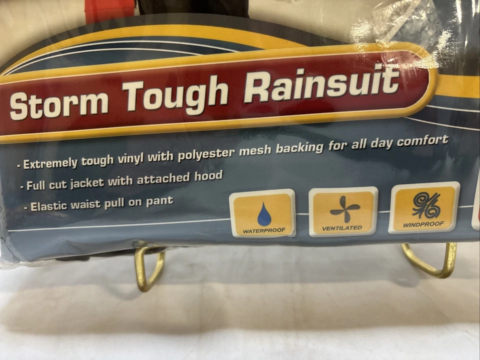 Stearns Storm Tough Rainsuit Dual-Sized M/L NEW Waterproof Ventilated Windproof￼ - Image 3 of 4