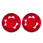 2.09Ct IF [2Pcs Pair] Superior Round 7.8 MM Red 100% Natural Ethiopia Fire Opal