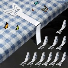 Tablecloth Clips for Outdoor Picnic Tables 10 Pack Butterfly Table Cloth Holder