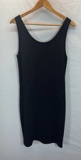 St John by Marie Gray Size 8 Black Tank Dress Quiet Luxury Polished Simplicity