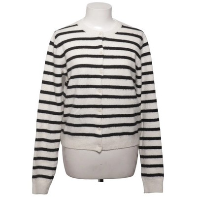 H&M, Strickjacke, Damen, Größe: M, Weiß/Schwarz #jCA