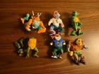 Vintage TMNT Action Figure Fodder Lot Pieces For Parts Or Repair Only