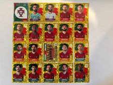 2026 Panini World Cup Sticker Rare Gold Crumple Foil Portugal
