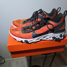Nike React Element 55 Premium Running Shoes Men\'s 8 Sunrise Orange Athletic Run Nike React Element 55 PRM SZ 5 Black Orange Metallic Sunrise  main image 3