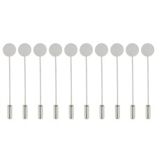 10 pezzi svuotati base 1cm bavero spilla pin cravatta cappello sciarpa