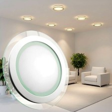 Led Glasrand Panel Einbaustrahler Deckenleuchte Leuchte Einbau Flach rund eckig