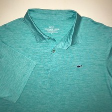 NEW Men's Vineyard Vines Performance Heathered Polo Shirt-Size L