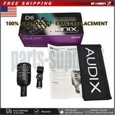 Audix D6 Cardioid Wired Dynamic Microphone Package New US