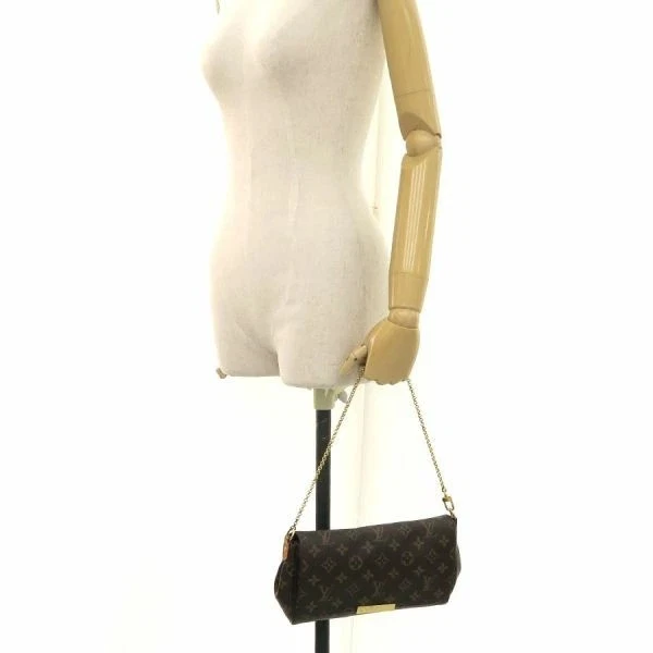Bolso de Hombro Louis Vuitton Monograma Favorito MM M40718 Marrón Rango B Foto 2 de 4