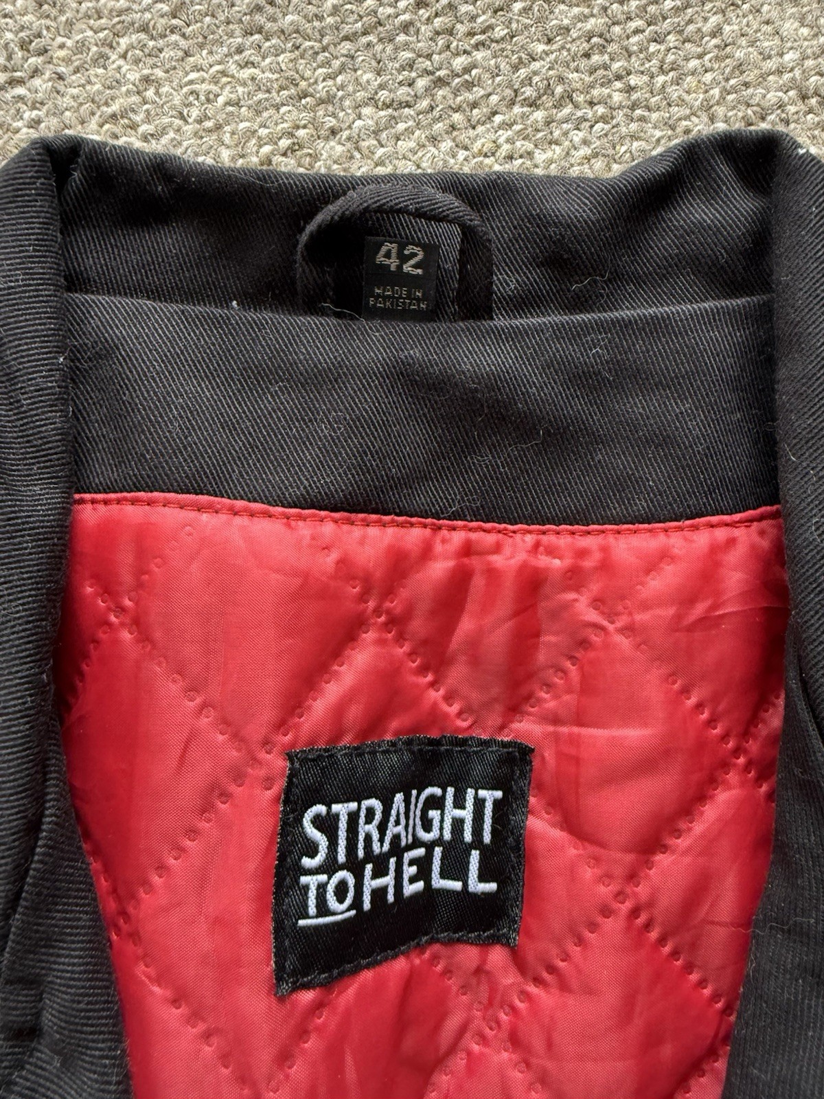 Straight to Hell Commando Canvas Jacket Size 42 N… - image 3