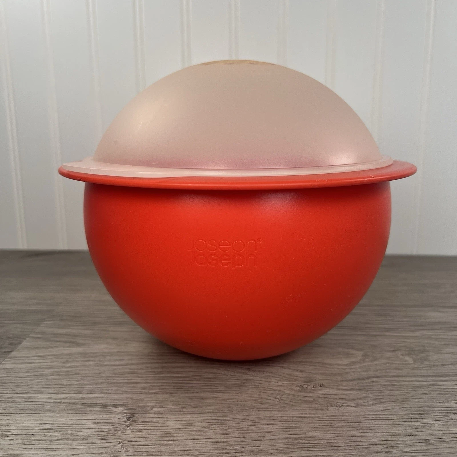 Joseph Joseph 2.5L Red Orange Bowl with Strainer Colander Micro/Dishwasher Safe