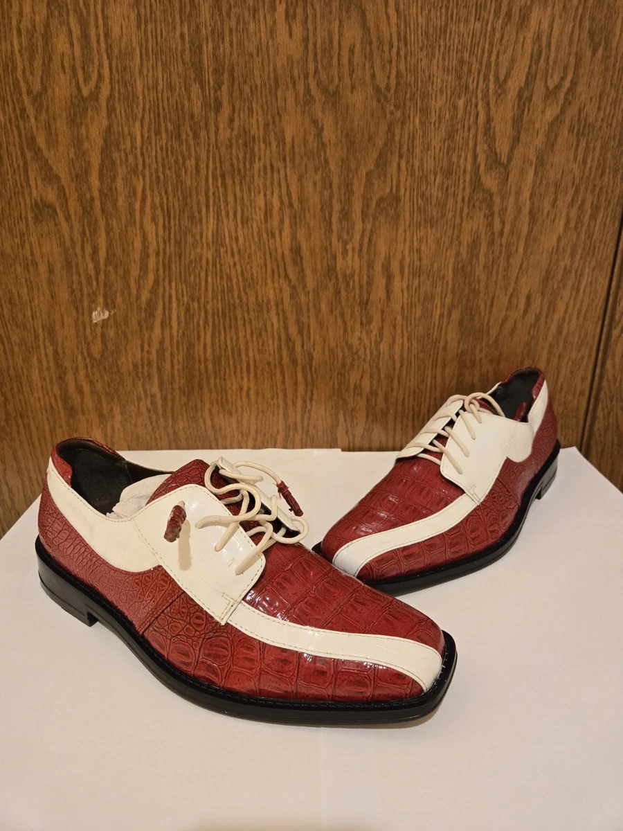 HUGO BOSS Leather Upper Red Dress Shoes for Men for sale | eBay display picture 2