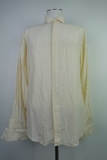 CARLO PIGNATELLI CAMICIA UOMO TG 45 / 18 SHIRT MAN ITALY VINTAGE SETA DA GEMELLI