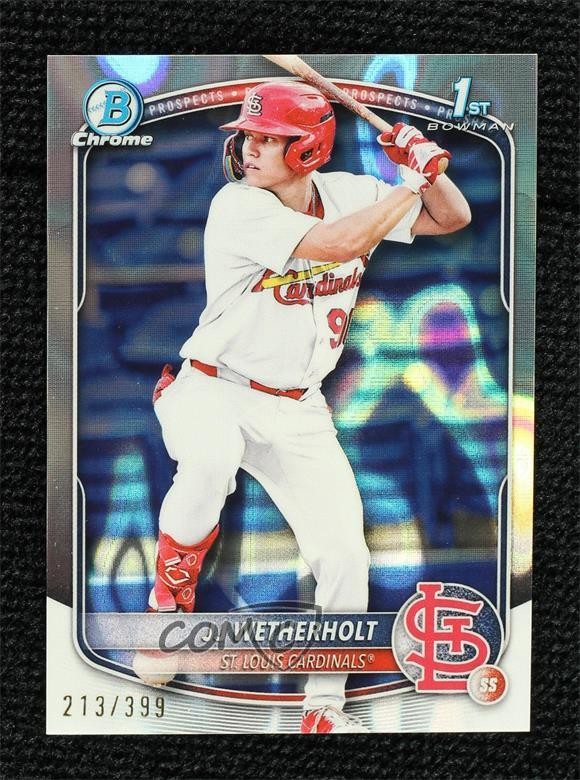 2025 Bowman Chrome Prospects Lava Refractor 213/399 JJ Wetherholt #BCP-22