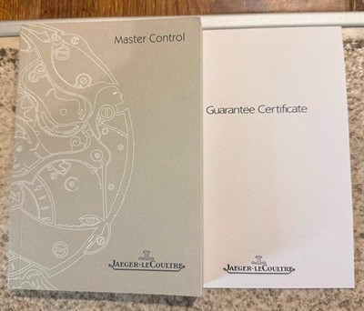 Jaeger-LeCoultre Master Control 04.2005 Papers Set Booklet Certificate Set NOS