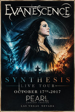 2017 EVANESCENCE CONCERT POSTER WALL ART PRINT LAS VEGAS NEVADA SIZE 11X17 INCH