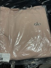 Alo Yoga L Pink Accolade Pullover Sweatshirt Crew Neck Logo Solid U3031RG