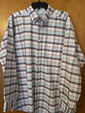 L L Bean Traditional Fit Long Sleeve Men  s Dress Shirt 17-1/2x35