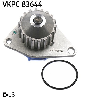 Engine Cooling Water Pump Fits Citroën Berlingo C2 Fiat Peugeot SKF VKPC 83644 - Image 7